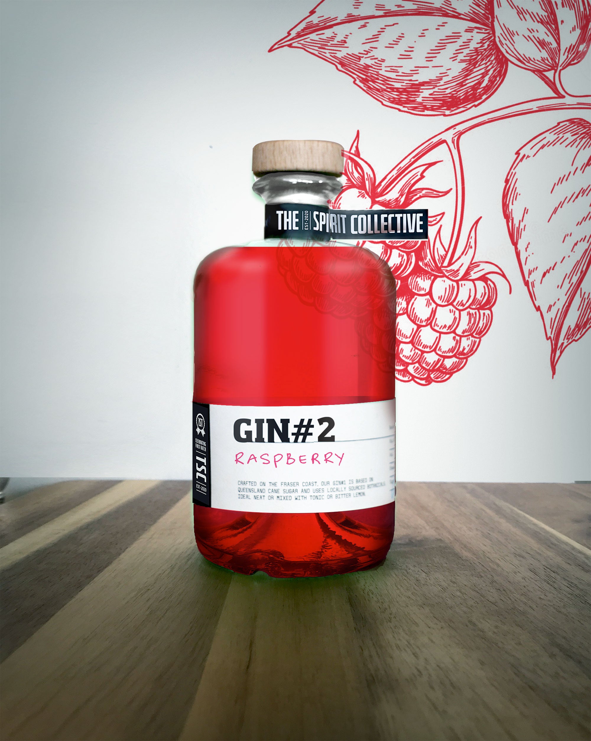 GIN#2 - Raspberry - 700ml | The Spirit Collective